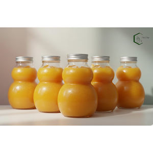 Botella de Plástico PET de 500 ml con Forma de Calabaza y Tapa de Rosca de Aluminio, Envase OEM para Bebidas como Té con Leche, Jugo y Café, de Vietnam - Product Image 1