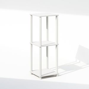 Libreria e scaffale impilabile bianco/bianco Turn-N-Tube di facile montaggio - Product Image 2