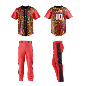 2025 New Design Custom Sublimation <b>Baseball</b> Uniform Breathable OEM Wholesale <b>Baseball</b> Jersey <b>Set</b> - Product Image 2