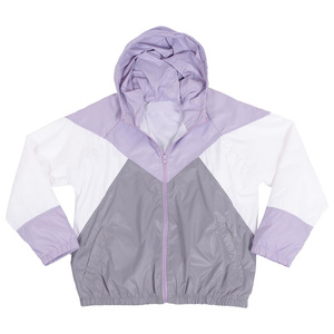 Custom Vintage 80s 90s Men Windbreaker Jacket 100% Polyester Color <b>Block</b> Zipper Nylon Windproof Waterproof for Casual Outdoor - Product Image 3