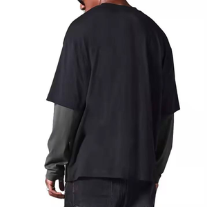 เสื้อยืดคอกลมแขนยาวสองชั้นทรงโอเวอร์ไซส์สั่งทำพิเศษ ยูนิเซ็กซ์ ผ้าฝ้าย 100% เป็นมิตรกับสิ่งแวดล้อม แห้งเร็ว น้ำหนัก 220 กรัม ทรงเข้ารูป ผ้าถัก พิมพ์ลายดิจิตอล - Product Image 3
