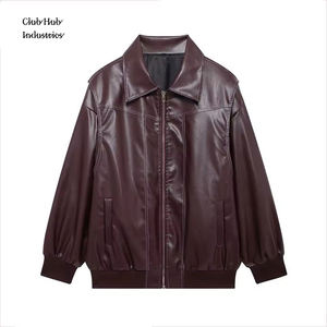 Chaqueta de Motocicleta de Cuero PU para Hombre, Gruesa, Cálida, Resistente al Viento, Nueva Moda de Invierno - Product Image 1