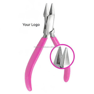 Serrated Flat Nose Pliers Heavy Duty Orange Handle Precision Grip Tool For Jewelry Making, <b>Wire</b> Bending, <b>Crafts</b> & Repair - Product Image 3