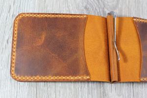 กระเป๋าสตางค์หนังแท้พร้อมคลิปหนีบเงินที่หนีบสุดหรูคลิปหนีบเงินที่หนีบธนบัตรของขวัญพร้อมส่ง - Product Image 5