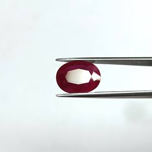 Rubis ovale naturel de Birmanie de 3,79 carats, pierre précieuse RBHO-10 - Product Image 2