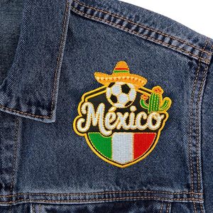 Parche Bordado Termoadhesivo del Equipo de Fútbol Americano de México, Parche de México - Product Image 3