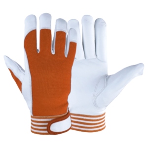 Premium Quality Heavy Duty <b>Driver</b> <b>Gloves</b> Goat Grain Leather Construction Spark Resistant Work Safety Cotton Nylon Lining - Product Image 4