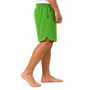 OEM <b>Mens</b> Waffle Knit <b>Shorts</b> Casual Summer Sportswear Elastic Waist Drawstring Gym Workout Fitness Training <b>Lounge</b> <b>Shorts</b> For <b>Men</b> - Product Image 2