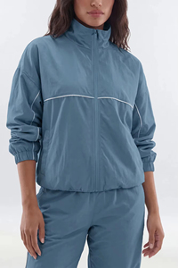 Conjunto de Chaqueta Bomber Impermeable y Pantalones Deportivos Unisex Personalizados, Estilo Holgado con Cierre, Camuflaje, Nailon, Ropa Deportiva para Exteriores - Product Image 6
