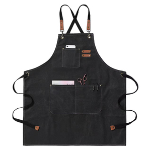 Tablier de travail simple de haute qualité avec poches, tablier en toile épaissi réglable sans manches - Product Image 6