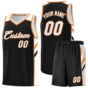 Conjunto de Camiseta y Pantalones Cortos de Baloncesto Personalizados con Logotipo del Equipo, Nombre, Número, Impresión por Sublimación, Bordado 3D, 100% Poliéster, Unisex, Club - Product Image 1
