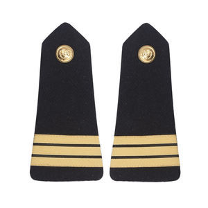 Shoulder Boards Embroidered Epaulettes Personalized Rank Badges with Gold <b>Silver</b> Braid Detail for Professional Parade Dress - Product Image 5