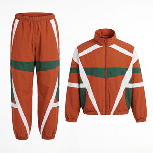 Men's Green Yellow <b>Star</b> Pattern Tracksuit 2 Piece Set Full Zip <b>Jacket</b> Jogger Pants Sportswear Casual - Product Image 4