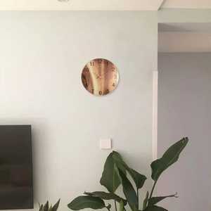 Reloj de Pared Minimalista de Madera, Decoración de Pared con Acabado de Madera Silencioso, Regalo Rústico Moderno para Sala de Estar, Cocina, Decoración de Casa de Campo - Product Image 1