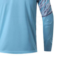 Jersey Kiper Sepak Bola Grosir Dengan Padding Lengan Panjang Bahan Polyester Bernapas Jersey Kiper Profesional Berpadding