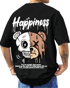 Camisetas Casuales de Algodón 100% Pesado para Hombre con Logotipo Personalizado, Estampado en Serigrafía, Manga Corta, Oversize, Ecológicas, Cuello Redondo - Product Image 4