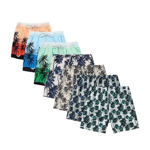 <b>Men</b> Hawaiian Print Swim Trunks Quick Dry Beach Board Shorts Tropical Palm Tree Swimwear OEM ODM Wholesale Pro - Product Image 1