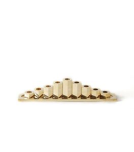 HOT SELLING Brass <b>Candle</b> Stand Set 9 Slot Geometric Design Home Decoration Durable Metal Candelabra - Product Image 1