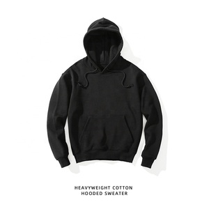 2021 Latest Design Men's Personalized Heavy Pullover Hoodie With Drawstring Men's Hooded Pullover Customizable Sweat Shirt - Product Image 4
