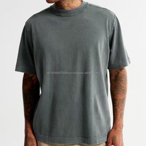 T-shirts pour hommes, vêtements en gros, coton, impression personnalisée, chemises brodées pour hommes - Product Image 4