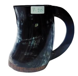 Tasse en corne de qualité, tasse à café avec base en résine, corne Viking pour artisanat sheeri de haute qualité - Product Image 2