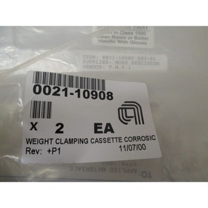 2 AMAT 0021-10908 WEIGHT CLAMPING CASSETTE CORROSIC - อุปกรณ์และชิ้นส่วนเซมิคอนดักเตอร์ระดับโลกที่เชื่อถือได้จาก Trusted Global - Product Image 4