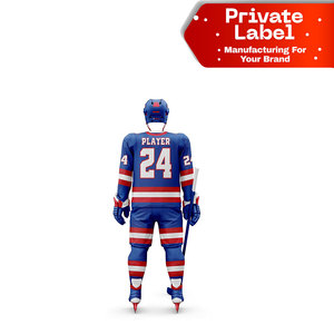 Stitched Logo and <b>Name</b> Custom Pro Ice Hockey Uniforms Durable Sublimation Printed Ice Hockey Game Uniforms - Product Image 1