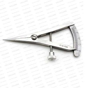 Calibrador Oftálmico Castroviejo de 3 1/2 Pulgadas de Largo, 0-15 mm / 0-20 mm – Herramienta de Medición Reutilizable para Oftalmología y Rinoplastia de Vaslcare - Product Image 2