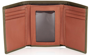 Portefeuille d'affaires en cuir véritable personnalisé avec logo, haute qualité, multi-cartes, à trois volets, format court, faible MOQ - Product Image 3