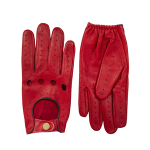 Gants de conduite en cuir pour hommes - Couleur et taille personnalisables, hiver, doigts entiers, respirants, antidérapants, légers, chauds, compatibles écran tactile, cyclisme - Product Image 5