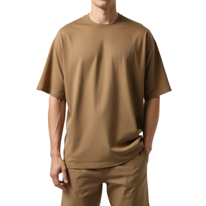 Men's Eco-Friendly 100% Cotton Casual Drop Shoulder Summer Short <b>Set</b> - Product Image 3