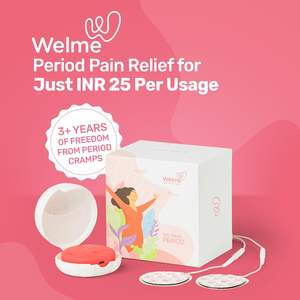 Welme WME USB Rechargeable TENS <b>Massager</b> Women's <b>Body</b> Period & Cramp Relief Intensity Control Travel-Friendly Medical India - Product Image 3
