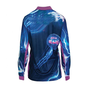เสื้อโปโลพิมพ์ลายโลโก้ตามสั่ง ผ้าทึบแสง UPF50+ แห้งเร็ว แบบซับลิเมชั่น สำหรับตกปลา น้ำหนัก 200 กรัม แขนยาว เสื้อยืดสำหรับกิจกรรมกลางแจ้ง - Product Image 3