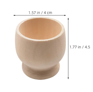 ที่วางไข่ไม้ งานฝีมือไม้ธรรมชาติ แท่นวางไข่สำหรับเสิร์ฟไข่ - Product Image 2