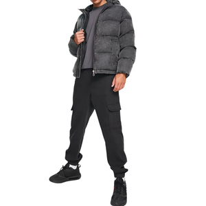 Chaleco Térmico Acolchado Vintage para Hombre, Lavado, Suave, Desteñido, Estilo Urbano Informal, Aislante para Invierno, Secado Rápido, con Logotipo Frontal - Product Image 4