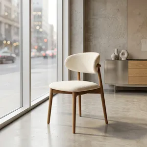 Modern Leather Upholstered Wooden <b>Dining</b> <b>Chair</b> Solid Back for Bedroom Restaurant Cafe Kitchen Home Hotel Furniture-Eco-Friendly - Product Image 4