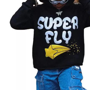 Trendy Fully Customized Men's Puff Printing Hoodies-100% Cotton 320GSM Autumn/Winter Hooded Sweatshirt 3D Foam Print <b>Jumper</b> - Product Image 6