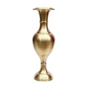 Vase à fleurs arabe vintage en laiton de haute qualité, martelé et poli, pour la décoration de table et la décoration intérieure. - Product Image 4