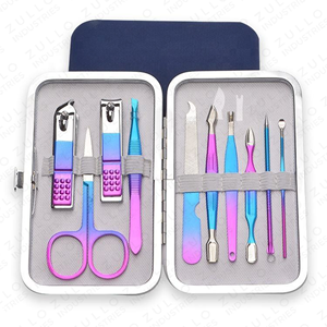 Manicure <b>Pedicure</b> <b>Set</b> for Salon Travel Professional Stainless Steel Nail Grooming Kit Custom Private Label - Product Image 4
