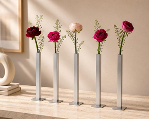 Elegante Florero Decorativo de Metal y Hierro, Hecho a Mano, Ecológico, Duradero, Ligero y Resistente al Óxido, para Hogar u Oficina - Product Image 6
