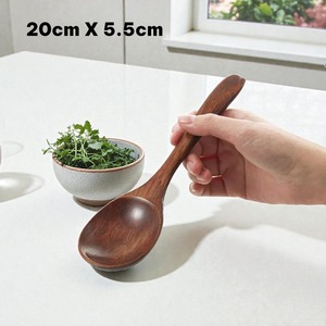 Cuillère en bois de qualité supérieure, faite à la main, pour miel, glace, usage domestique, hôtelier et culinaire - Product Image 1