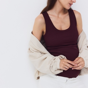 Sleeveless O-Neck Regular Tank <b>Tops</b> 100% Cotton Loose Fit Sporty Women Casual Basic All Color Options - Product Image 5