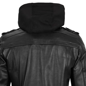 Chaqueta de Motociclista para Hombre, Impermeable, Cortavientos, de Cuero, Antibacteriana, con Forro de Sherpa, para Uso en Invierno - Product Image 5