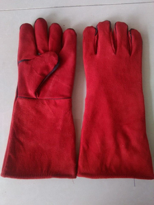 MaxiPact Heavy Duty 12Inch Welding 100% <b>Wool</b> Fire/Heat Resistant Warehouse Animal Handling Protective Work <b>Gloves</b> Touchscreen - Product Image 6