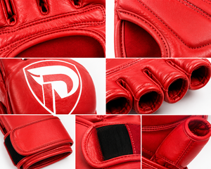 High Quality Customized Cowhide Leather MMA Gloves Breathable <b>Dummy</b> Type Dumela International Custom Logo Packaging All Seasons - Product Image 2