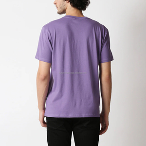 เสื้อยืดแขนสั้นสีม่วงสำหรับผู้ชาย พิมพ์ลายการ์ตูนหมี คอกลม ทรงลำลอง ใส่สบาย ผ้าฝ้ายเจอร์ซีย์ 100% ระบายอากาศได้ดี - Product Image 2
