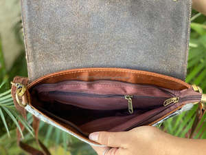 Nouveau gros sac à main en cuir de vachette imprimé léopard sac à bandoulière patchs multi-usages en cuir véritable de luxe occidental pour les femmes - Product Image 6