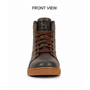 Botas de Motocicleta de Cuero Genuino para Hombre, Botas de Carreras de Caña Alta con Cordones, Personalizadas OEM, para Primavera, Verano, Otoño e Invierno, Kivex Sports - Product Image 3