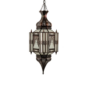 Rustic <b>Black</b> Rectangular Metal <b>Lantern</b> With Embossed Floral Design For Home Decoration - Product Image 5