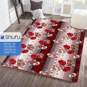 Tapis doux en polypropylène antidérapant et anti-allergique au design moderne avec des bords épais pour le confort de la maison - Product Image 5